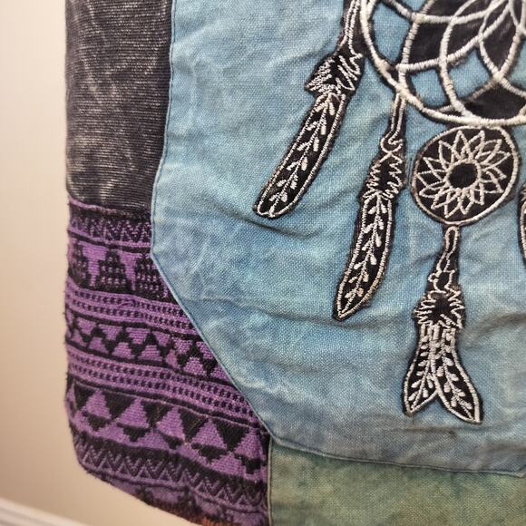 Kathmandu Imports Cotton Boho Crossbody Bag Hippie Dreamcatc.her - Picture 5 of 12